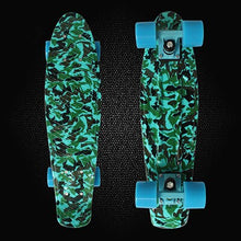 Load image into Gallery viewer, New Camouflage Printed Fish board mini cruiser skateboard single long board children warped road skate longboard scooter PN07