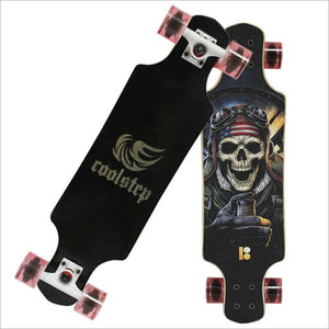 Maple Professional Skateboard Road Longboard Skid Resistance Skate Board 4 Wheel Drop Downhill Speed Mini Long Board