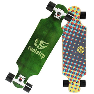 Maple Professional Skateboard Road Longboard Skid Resistance Skate Board 4 Wheel Drop Downhill Speed Mini Long Board