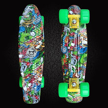 Load image into Gallery viewer, New Peny Fish Board 22&quot;Printed mini cruiser plastic skateboard trucks long board children&#39;s scooter four-wheel skates PD01
