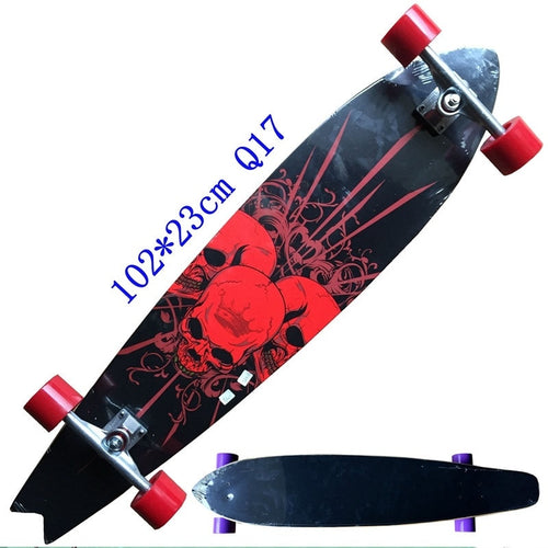 New Style Longboard Complete 117cm 110cm 107cm 93cm Surfboard Old School Cruiser single kick Skateboard Complete