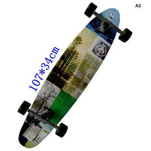 Load image into Gallery viewer, New Style Longboard Complete 117cm 110cm 107cm 93cm Surfboard Old School Cruiser single kick Skateboard Complete