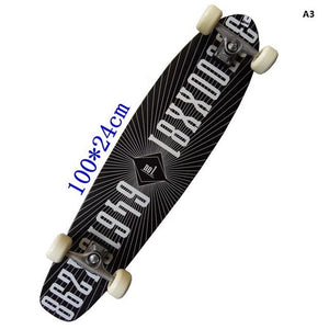 New Style Longboard Complete 117cm 110cm 107cm 93cm Surfboard Old School Cruiser single kick Skateboard Complete