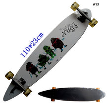 Load image into Gallery viewer, New Style Longboard Complete 117cm 110cm 107cm 93cm Surfboard Old School Cruiser single kick Skateboard Complete