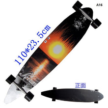 Load image into Gallery viewer, New Style Longboard Complete 117cm 110cm 107cm 93cm Surfboard Old School Cruiser single kick Skateboard Complete