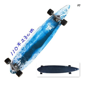 New Style Longboard Complete 117cm 110cm 107cm 93cm Surfboard Old School Cruiser single kick Skateboard Complete