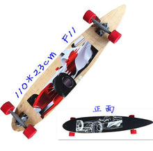 Load image into Gallery viewer, New Style Longboard Complete 117cm 110cm 107cm 93cm Surfboard Old School Cruiser single kick Skateboard Complete