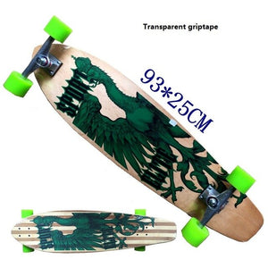 New Style Longboard Complete 117cm 110cm 107cm 93cm Surfboard Old School Cruiser single kick Skateboard Complete