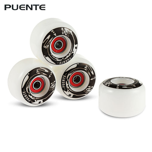 Puente 4pcs/set Skateboard Wheels Durable PU Skate Wheels Longboard Cruiser Wheels for Ollie Punk and Jumping