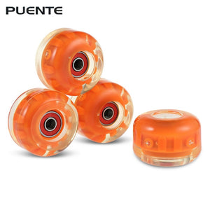 Puente 4pcs/set Skateboard Wheels Durable PU Skate Wheels Longboard Cruiser Wheels for Ollie Punk and Jumping