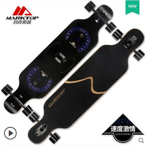 MARKTOP Professional Complete Longboard Skateboard 41"x9.25" 8 layers Canadian Maple Four Wheels Cruiser Street Deck Skate Board