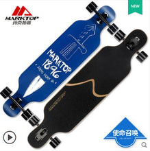 Load image into Gallery viewer, MARKTOP Professional Complete Longboard Skateboard 41&quot;x9.25&quot; 8 layers Canadian Maple Four Wheels Cruiser Street Deck Skate Board