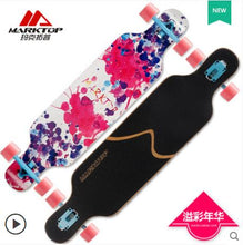 Load image into Gallery viewer, MARKTOP Professional Complete Longboard Skateboard 41&quot;x9.25&quot; 8 layers Canadian Maple Four Wheels Cruiser Street Deck Skate Board