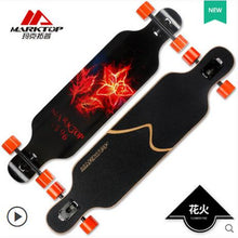 Load image into Gallery viewer, MARKTOP Professional Complete Longboard Skateboard 41&quot;x9.25&quot; 8 layers Canadian Maple Four Wheels Cruiser Street Deck Skate Board