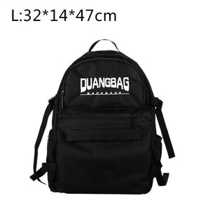 New Oxford Fabric Double Rocker Bags Skateboard Backpack Sports Backpack Multi-function Adjustable Fan Bag Students Black Bag