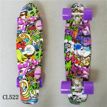 Load image into Gallery viewer, Mini Cruiser Skateboard LED Light Four Wheel Skate Board Adult&amp;children Tablas De Skate Board Loaded Skateboard Complete