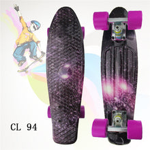 Load image into Gallery viewer, Mini Cruiser Skateboard LED Light Four Wheel Skate Board Adult&amp;children Tablas De Skate Board Loaded Skateboard Complete