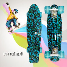 Load image into Gallery viewer, Mini Cruiser Skateboard LED Light Four Wheel Skate Board Adult&amp;children Tablas De Skate Board Loaded Skateboard Complete