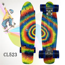Load image into Gallery viewer, Mini Cruiser Skateboard LED Light Four Wheel Skate Board Adult&amp;children Tablas De Skate Board Loaded Skateboard Complete