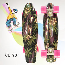 Load image into Gallery viewer, Mini Cruiser Skateboard LED Light Four Wheel Skate Board Adult&amp;children Tablas De Skate Board Loaded Skateboard Complete
