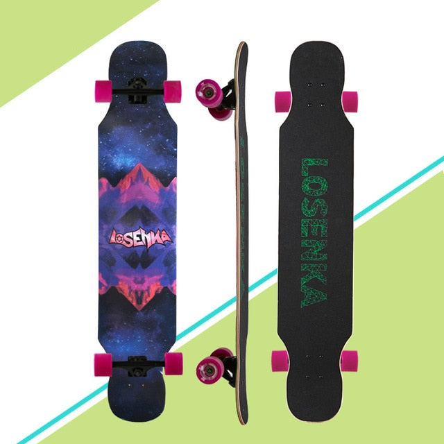 Professional Small Dancing Longboard Deck 107CM For Adults Youth Freestyle Street Road Skate Longboard Dance Skateboard