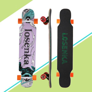 Professional Small Dancing Longboard Deck 107CM For Adults Youth Freestyle Street Road Skate Longboard Dance Skateboard