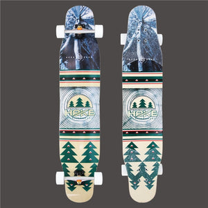 117cm 4 Wheels Road Dancing Longboard Deck Professional Fiberglass Skateboard Drop Downhill Skate Longboard For Kinds Adults