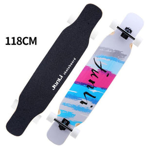 4 Wheels Professional Skate Dancing Longboard 118CM Highway Dance Board Downhill Freestyle Road Street Long board Deck