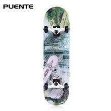 Load image into Gallery viewer, PUENTE 602 ABEC - 9 Four-wheel Skate Board Double Snubby Maple Skateboard Long Board Skate Board 5 Colors