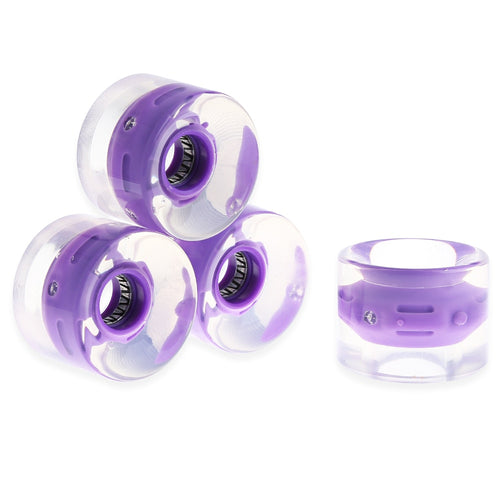 4pcs LED 60 X 45mm Standard Cruiser Wheel Polyurethane Durable Wear-Resistant Skateboard Wheels