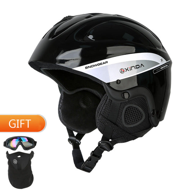 Xinda Professional Ski Helmet Skateboard Integrally-molded  Warm Helmet Cycling Helmet For Men and Women Snowboard Snow Helmet