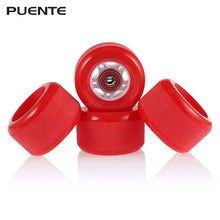 Load image into Gallery viewer, PUENTE 4PCS Skateboard Truck Shock Resistant Wheels PU 75 - 85A Hardness Wheels