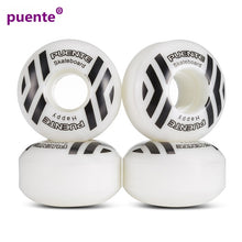 Load image into Gallery viewer, PUENTE 52mm PU Skateboard Wheels Durable Impact Resistance High-Elastic Skateboard Wheel 4pcs