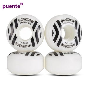 PUENTE 52mm PU Skateboard Wheels Durable Impact Resistance High-Elastic Skateboard Wheel 4pcs