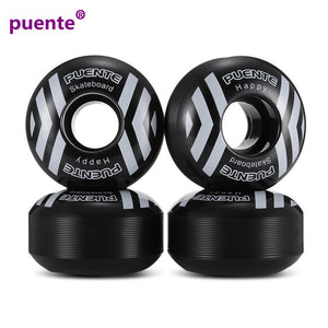 PUENTE 52mm PU Skateboard Wheels Durable Impact Resistance High-Elastic Skateboard Wheel 4pcs