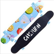 Load image into Gallery viewer, 118cm Four-wheeled skateboard beginners brush street long board adult boys and girls professional maple dance board