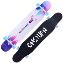 Load image into Gallery viewer, 118cm Four-wheeled skateboard beginners brush street long board adult boys and girls professional maple dance board